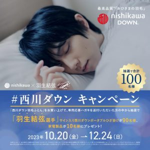 西川ダウンキャンペーン