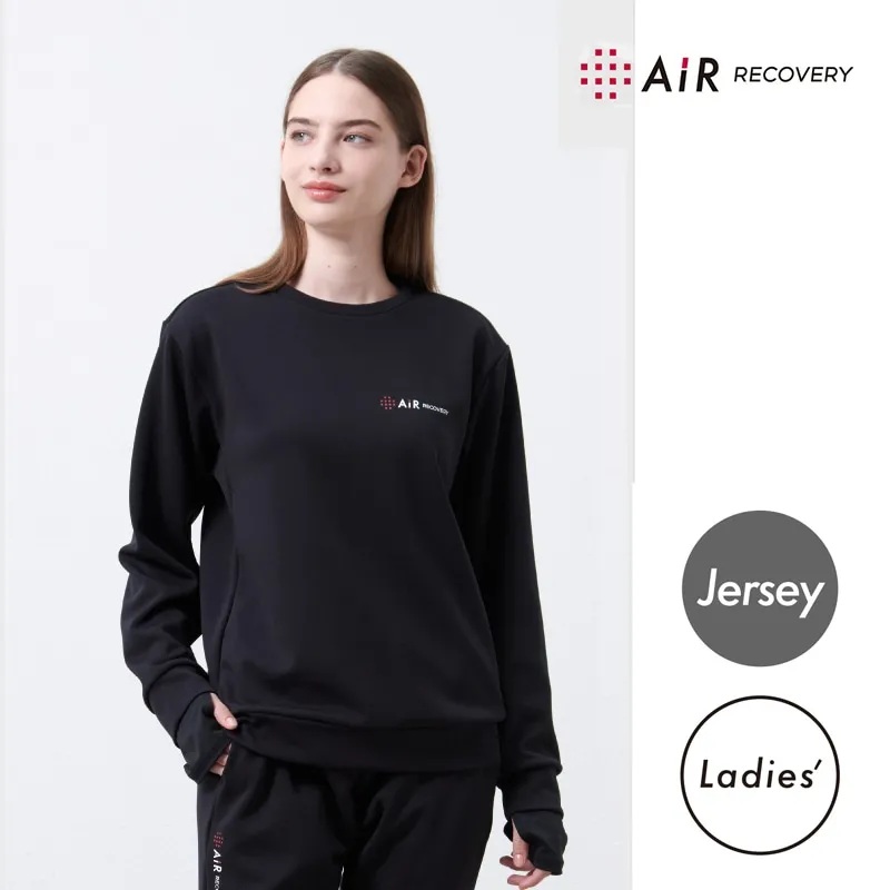 [エアーリカバリー］スリープテックウェア　ジャージレディーストップスの画像