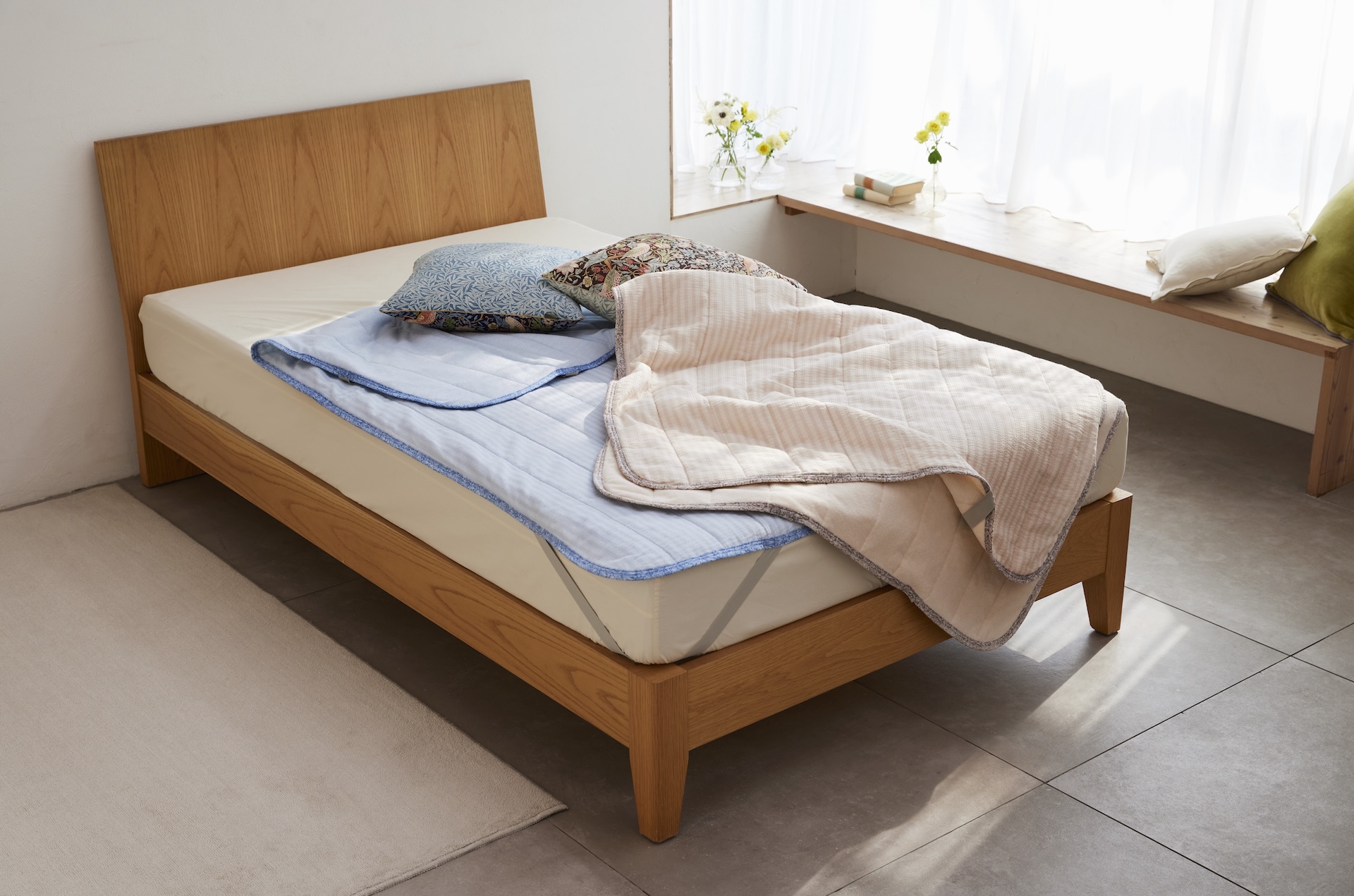 モリスギャラリー　リバーシブル敷パッドの画像